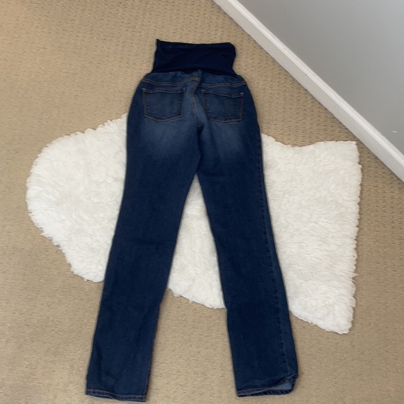 Motherhood Maternity Indigo Straight Leg Jeans M/L Classic Dark Wash Den… - Picture 4 of 6